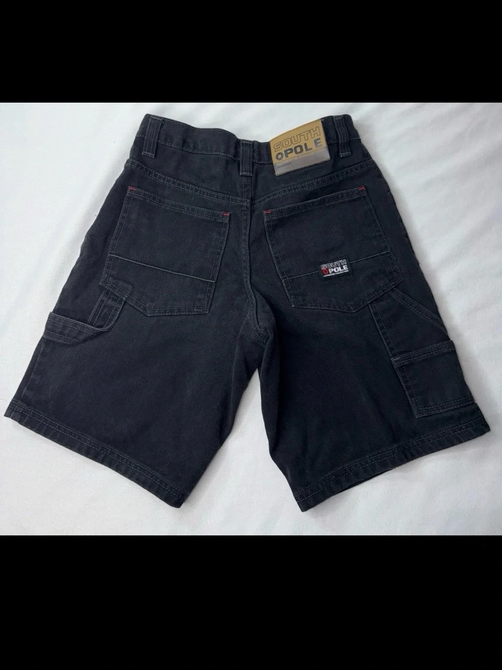 South Pole Black Cargo Shorts for Men